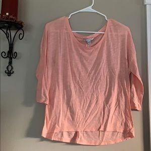 Salmon colored top